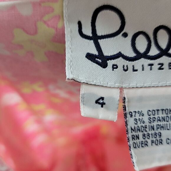 VINTAGE LILLY PULITZER Hippo Print Pants - Picture 12 of 13